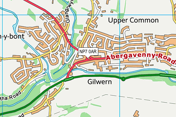 NP7 0AR map - OS VectorMap District (Ordnance Survey) NP7 0AR map - OS VectorMap District (Ordnance Survey)