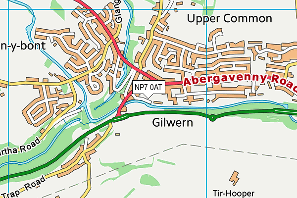 NP7 0AT map - OS VectorMap District (Ordnance Survey) NP7 0AT map - OS VectorMap District (Ordnance Survey)