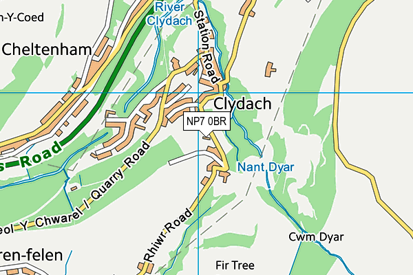 NP7 0BR map - OS VectorMap District (Ordnance Survey) NP7 0BR map - OS VectorMap District (Ordnance Survey)