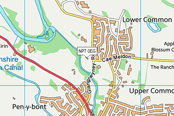 NP7 0EG map - OS VectorMap District (Ordnance Survey) NP7 0EG map - OS VectorMap District (Ordnance Survey)