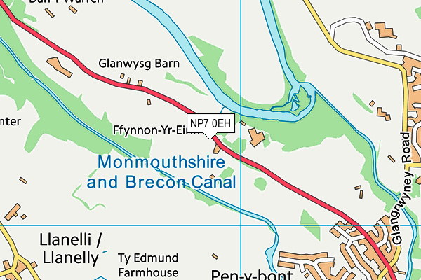 NP7 0EH map - OS VectorMap District (Ordnance Survey) NP7 0EH map - OS VectorMap District (Ordnance Survey)
