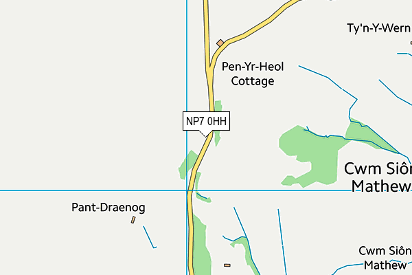 NP7 0HH map - OS VectorMap District (Ordnance Survey) NP7 0HH map - OS VectorMap District (Ordnance Survey)