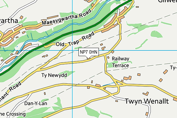 NP7 0HN map - OS VectorMap District (Ordnance Survey) NP7 0HN map - OS VectorMap District (Ordnance Survey)