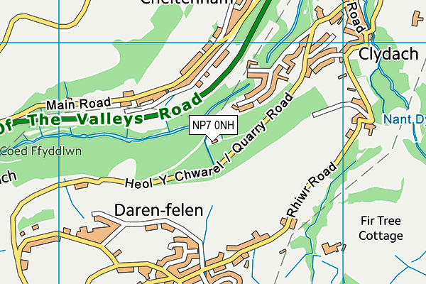 NP7 0NH map - OS VectorMap District (Ordnance Survey) NP7 0NH map - OS VectorMap District (Ordnance Survey)