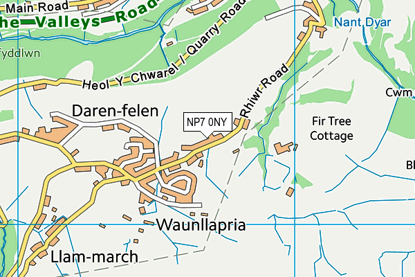NP7 0NY map - OS VectorMap District (Ordnance Survey) NP7 0NY map - OS VectorMap District (Ordnance Survey)