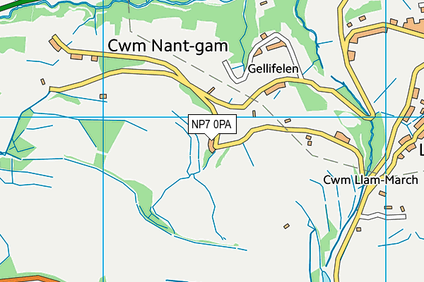 NP7 0PA map - OS VectorMap District (Ordnance Survey) NP7 0PA map - OS VectorMap District (Ordnance Survey)