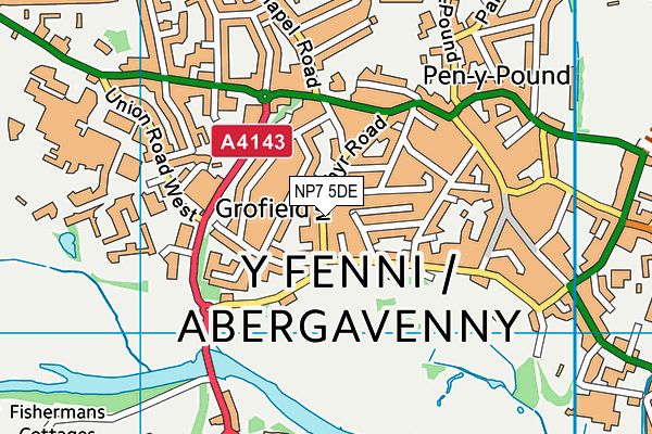 NP7 5DE map - OS VectorMap District (Ordnance Survey) NP7 5DE map - OS VectorMap District (Ordnance Survey)