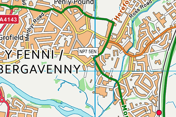 NP7 5EN map - OS VectorMap District (Ordnance Survey) NP7 5EN map - OS VectorMap District (Ordnance Survey)