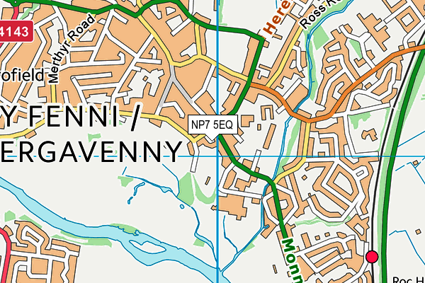 NP7 5EQ map - OS VectorMap District (Ordnance Survey) NP7 5EQ map - OS VectorMap District (Ordnance Survey)