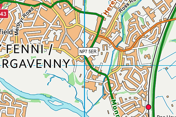 NP7 5ER map - OS VectorMap District (Ordnance Survey) NP7 5ER map - OS VectorMap District (Ordnance Survey)