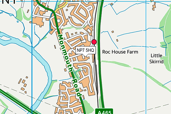 NP7 5HQ map - OS VectorMap District (Ordnance Survey) NP7 5HQ map - OS VectorMap District (Ordnance Survey)