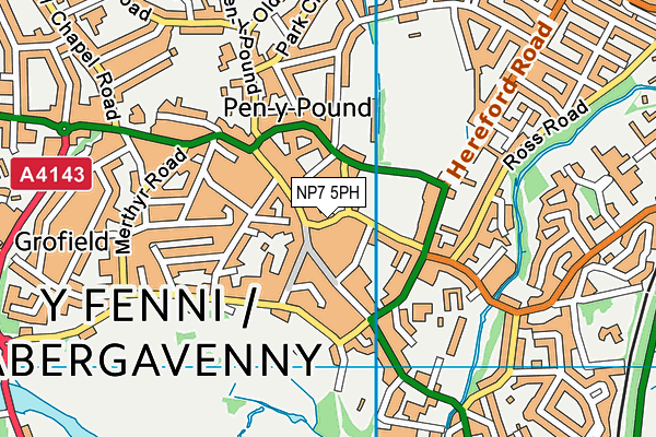 NP7 5PH map - OS VectorMap District (Ordnance Survey) NP7 5PH map - OS VectorMap District (Ordnance Survey)