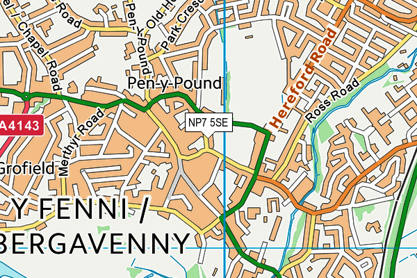 NP7 5SE map - OS VectorMap District (Ordnance Survey) NP7 5SE map - OS VectorMap District (Ordnance Survey)