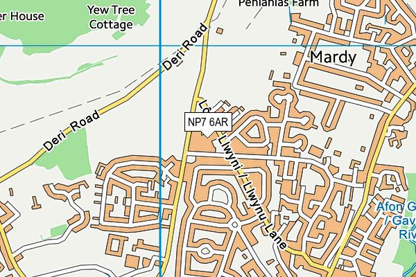 NP7 6AR map - OS VectorMap District (Ordnance Survey) NP7 6AR map - OS VectorMap District (Ordnance Survey)