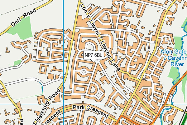NP7 6BL map - OS VectorMap District (Ordnance Survey) NP7 6BL map - OS VectorMap District (Ordnance Survey)