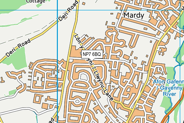 NP7 6BQ map - OS VectorMap District (Ordnance Survey) NP7 6BQ map - OS VectorMap District (Ordnance Survey)