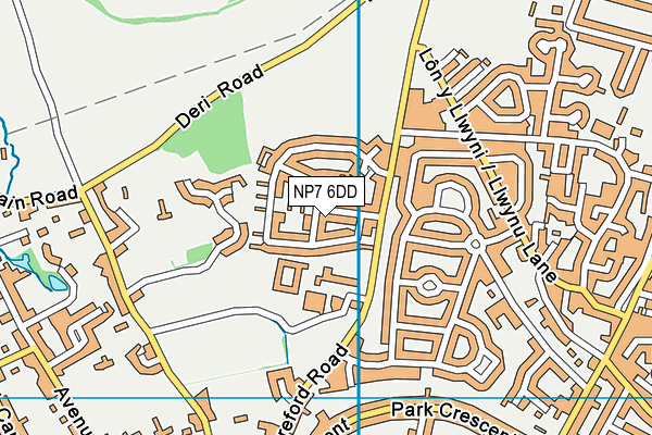 NP7 6DD map - OS VectorMap District (Ordnance Survey) NP7 6DD map - OS VectorMap District (Ordnance Survey)
