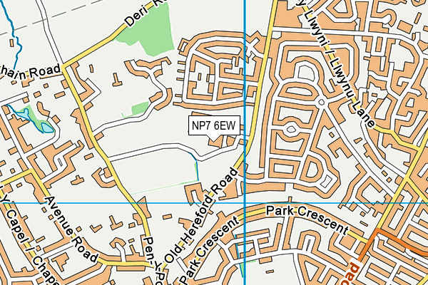 NP7 6EW map - OS VectorMap District (Ordnance Survey) NP7 6EW map - OS VectorMap District (Ordnance Survey)