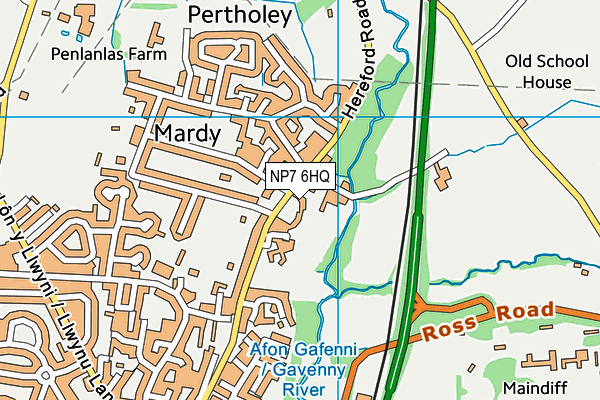NP7 6HQ map - OS VectorMap District (Ordnance Survey) NP7 6HQ map - OS VectorMap District (Ordnance Survey)