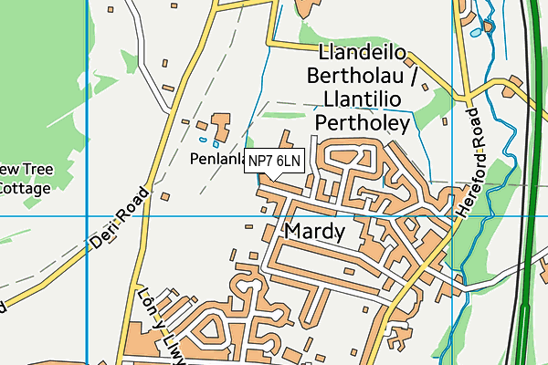 NP7 6LN map - OS VectorMap District (Ordnance Survey) NP7 6LN map - OS VectorMap District (Ordnance Survey)