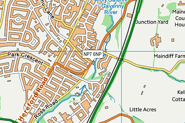 NP7 6NP map - OS VectorMap District (Ordnance Survey) NP7 6NP map - OS VectorMap District (Ordnance Survey)