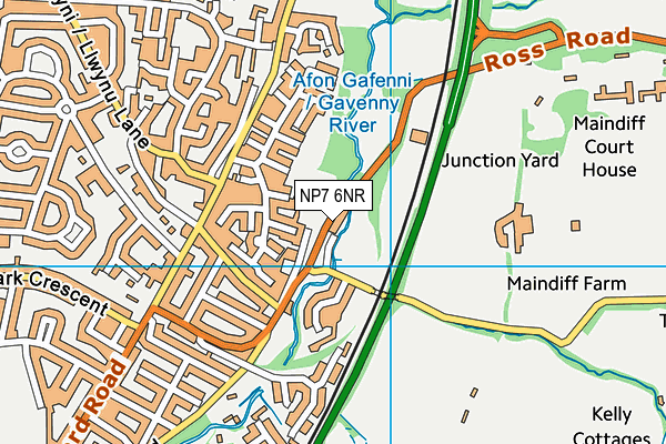 NP7 6NR map - OS VectorMap District (Ordnance Survey) NP7 6NR map - OS VectorMap District (Ordnance Survey)
