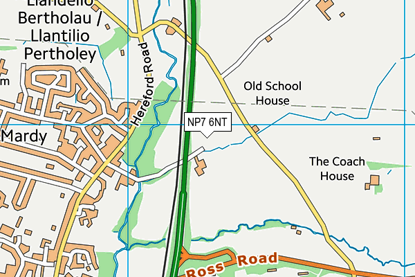 NP7 6NT map - OS VectorMap District (Ordnance Survey) NP7 6NT map - OS VectorMap District (Ordnance Survey)