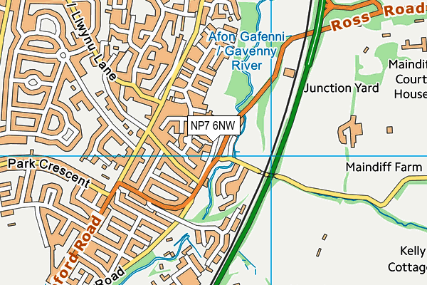 NP7 6NW map - OS VectorMap District (Ordnance Survey) NP7 6NW map - OS VectorMap District (Ordnance Survey)