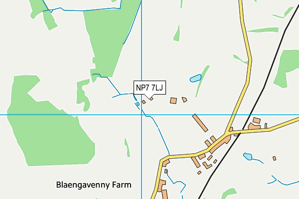 NP7 7LJ map - OS VectorMap District (Ordnance Survey) NP7 7LJ map - OS VectorMap District (Ordnance Survey)