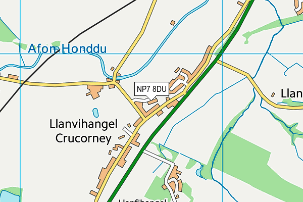 NP7 8DU map - OS VectorMap District (Ordnance Survey) NP7 8DU map - OS VectorMap District (Ordnance Survey)
