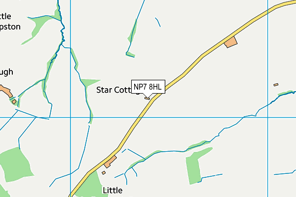NP7 8HL map - OS VectorMap District (Ordnance Survey) NP7 8HL map - OS VectorMap District (Ordnance Survey)
