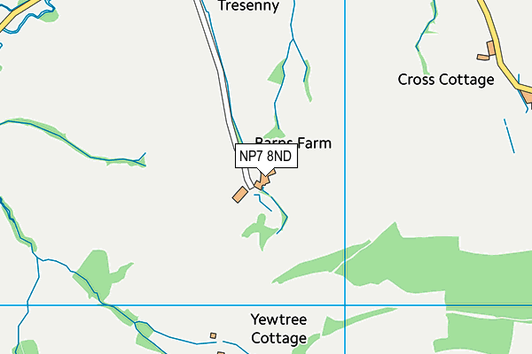 NP7 8ND map - OS VectorMap District (Ordnance Survey) NP7 8ND map - OS VectorMap District (Ordnance Survey)