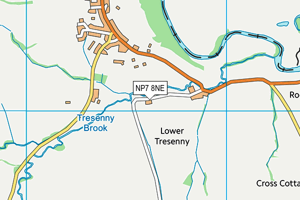 NP7 8NE map - OS VectorMap District (Ordnance Survey)