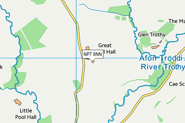 NP7 8NN map - OS VectorMap District (Ordnance Survey) NP7 8NN map - OS VectorMap District (Ordnance Survey)
