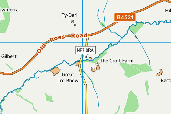 NP7 8RA map - OS VectorMap District (Ordnance Survey) NP7 8RA map - OS VectorMap District (Ordnance Survey)