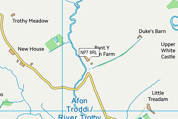 NP7 8RL map - OS VectorMap District (Ordnance Survey) NP7 8RL map - OS VectorMap District (Ordnance Survey)