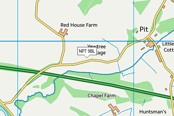 NP7 9BL map - OS VectorMap District (Ordnance Survey) NP7 9BL map - OS VectorMap District (Ordnance Survey)