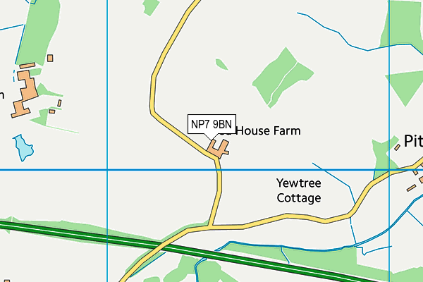 NP7 9BN map - OS VectorMap District (Ordnance Survey) NP7 9BN map - OS VectorMap District (Ordnance Survey)
