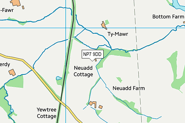 NP7 9DD map - OS VectorMap District (Ordnance Survey) NP7 9DD map - OS VectorMap District (Ordnance Survey)