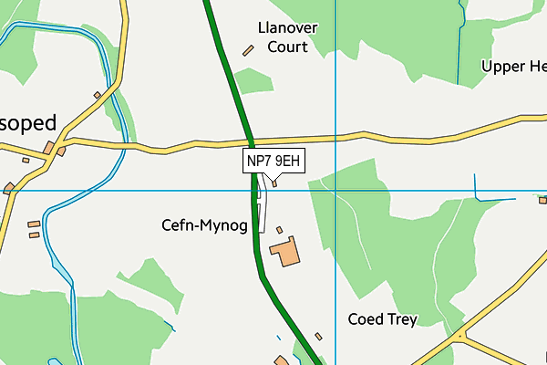 NP7 9EH map - OS VectorMap District (Ordnance Survey) NP7 9EH map - OS VectorMap District (Ordnance Survey)