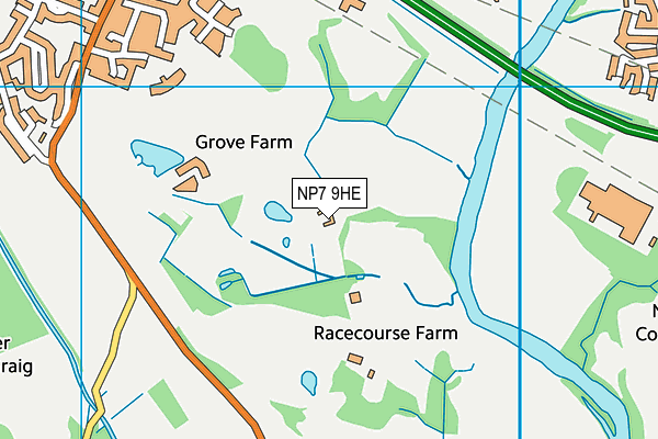 NP7 9HE map - OS VectorMap District (Ordnance Survey) NP7 9HE map - OS VectorMap District (Ordnance Survey)