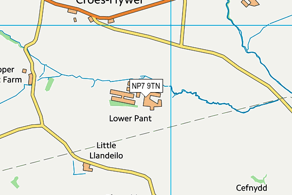 NP7 9TN map - OS VectorMap District (Ordnance Survey) NP7 9TN map - OS VectorMap District (Ordnance Survey)