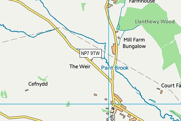 NP7 9TW map - OS VectorMap District (Ordnance Survey) NP7 9TW map - OS VectorMap District (Ordnance Survey)