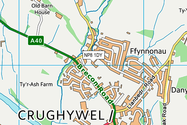 NP8 1DY map - OS VectorMap District (Ordnance Survey) NP8 1DY map - OS VectorMap District (Ordnance Survey)