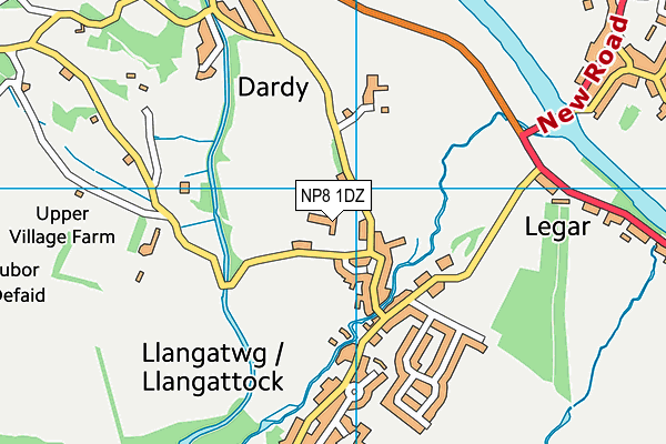 NP8 1DZ map - OS VectorMap District (Ordnance Survey) NP8 1DZ map - OS VectorMap District (Ordnance Survey)