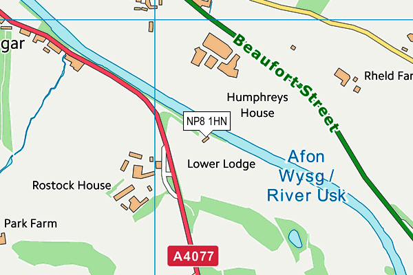 NP8 1HN map - OS VectorMap District (Ordnance Survey) NP8 1HN map - OS VectorMap District (Ordnance Survey)