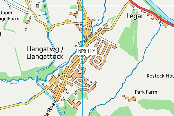 NP8 1HY map - OS VectorMap District (Ordnance Survey) NP8 1HY map - OS VectorMap District (Ordnance Survey)
