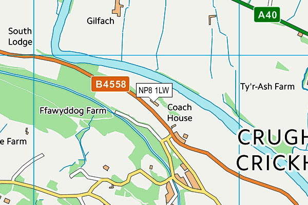 NP8 1LW map - OS VectorMap District (Ordnance Survey) NP8 1LW map - OS VectorMap District (Ordnance Survey)