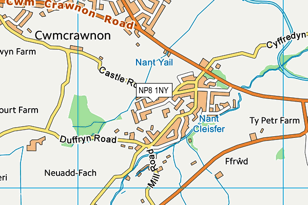 NP8 1NY map - OS VectorMap District (Ordnance Survey)