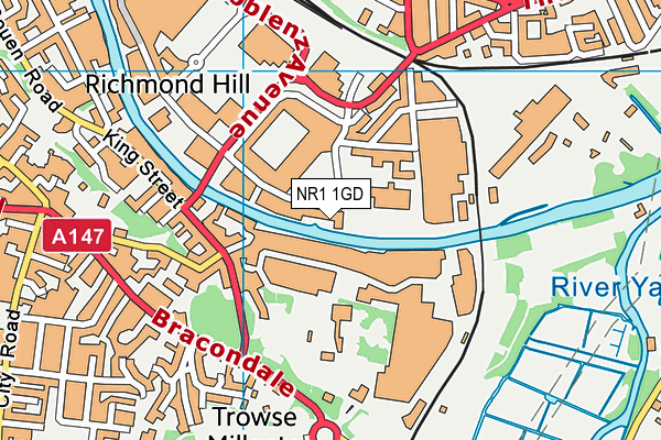 NR1 1GD map - OS VectorMap District (Ordnance Survey) NR1 1GD map - OS VectorMap District (Ordnance Survey)
